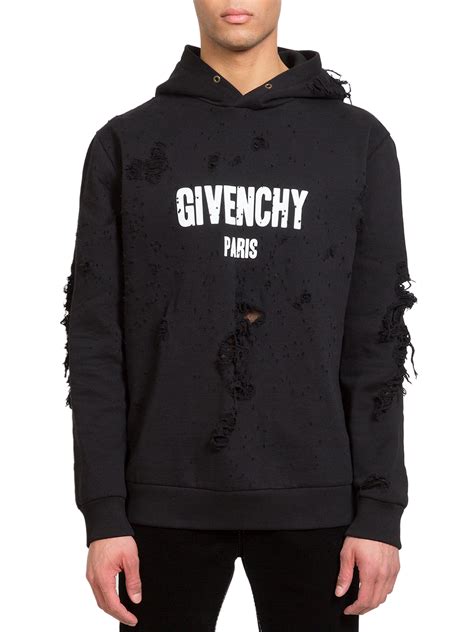 givenchy oversized hooded sweatshirt w logo|givenchy sweatshirt men sale.